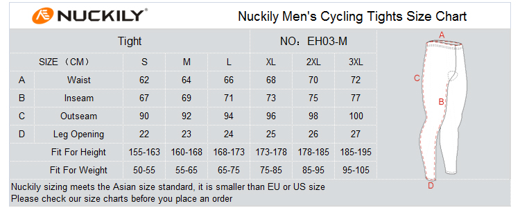 Asian Standard Size Chart